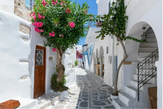 Rua em Santorini