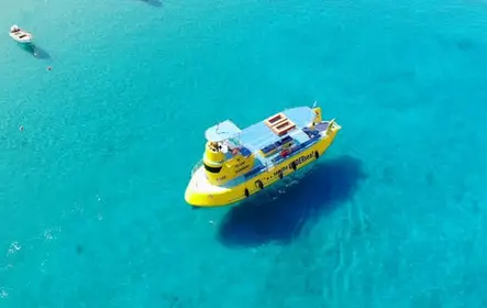 Excursão submarina de duas horas em Lindos e natação na baía de Navarone